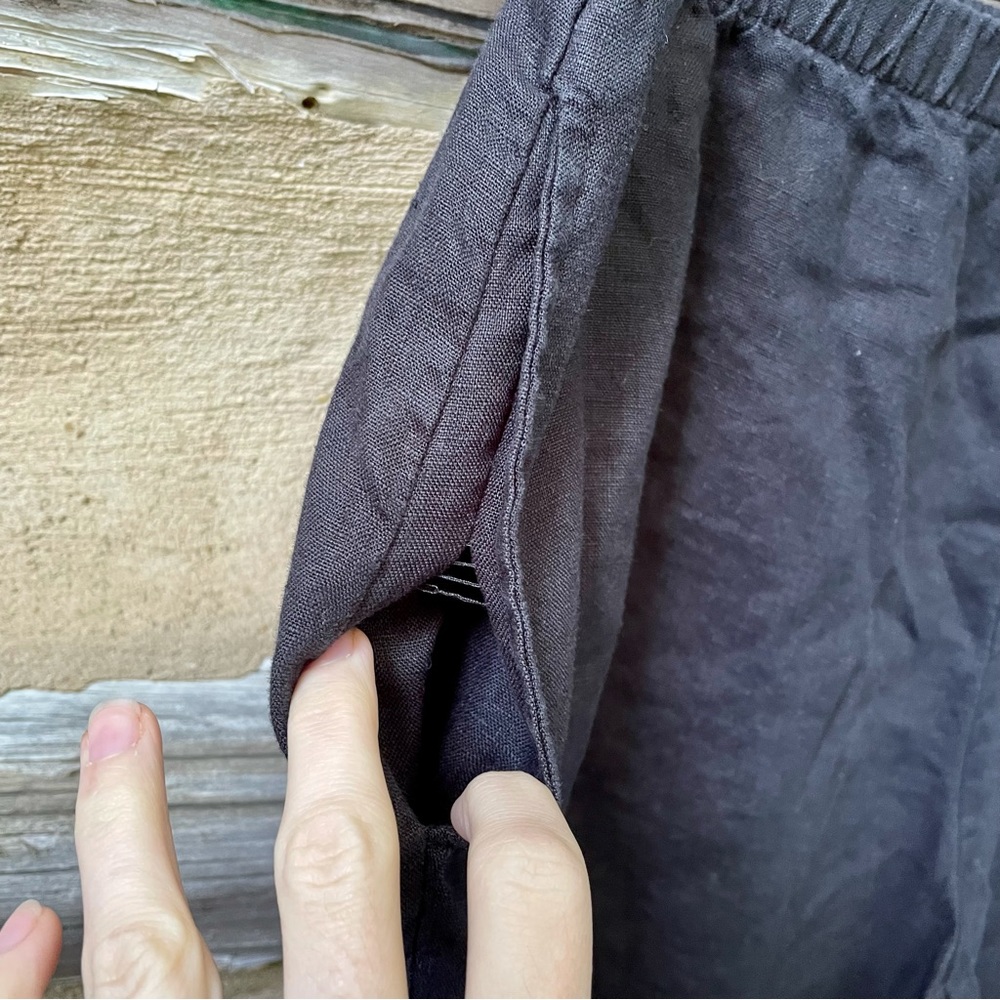 Choices 100% Linen Cropped Pants Size XL - Picture 3 of 7
